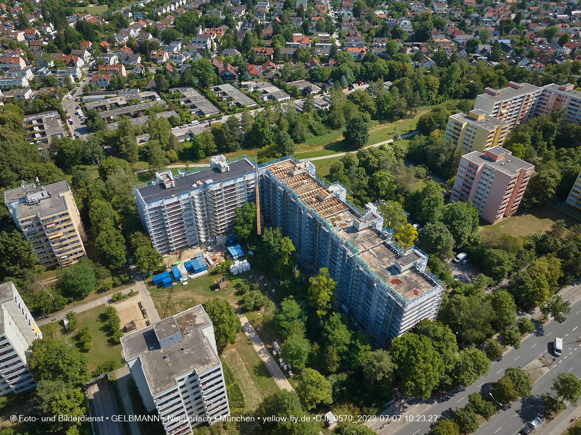 07.07.2023 - Sanierung am KMR 11-21 und Kurt-Eisner-Straße in Neuperlach