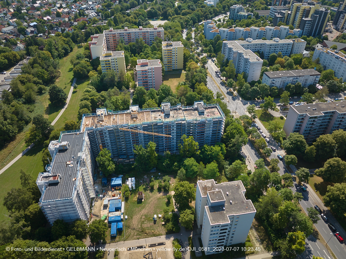 07.07.2023 - Sanierung am KMR 11-21 und Kurt-Eisner-Straße in Neuperlach