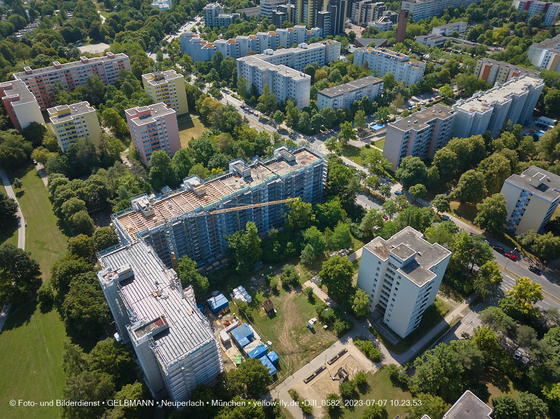 07.07.2023 - Sanierung am KMR 11-21 und Kurt-Eisner-Straße in Neuperlach