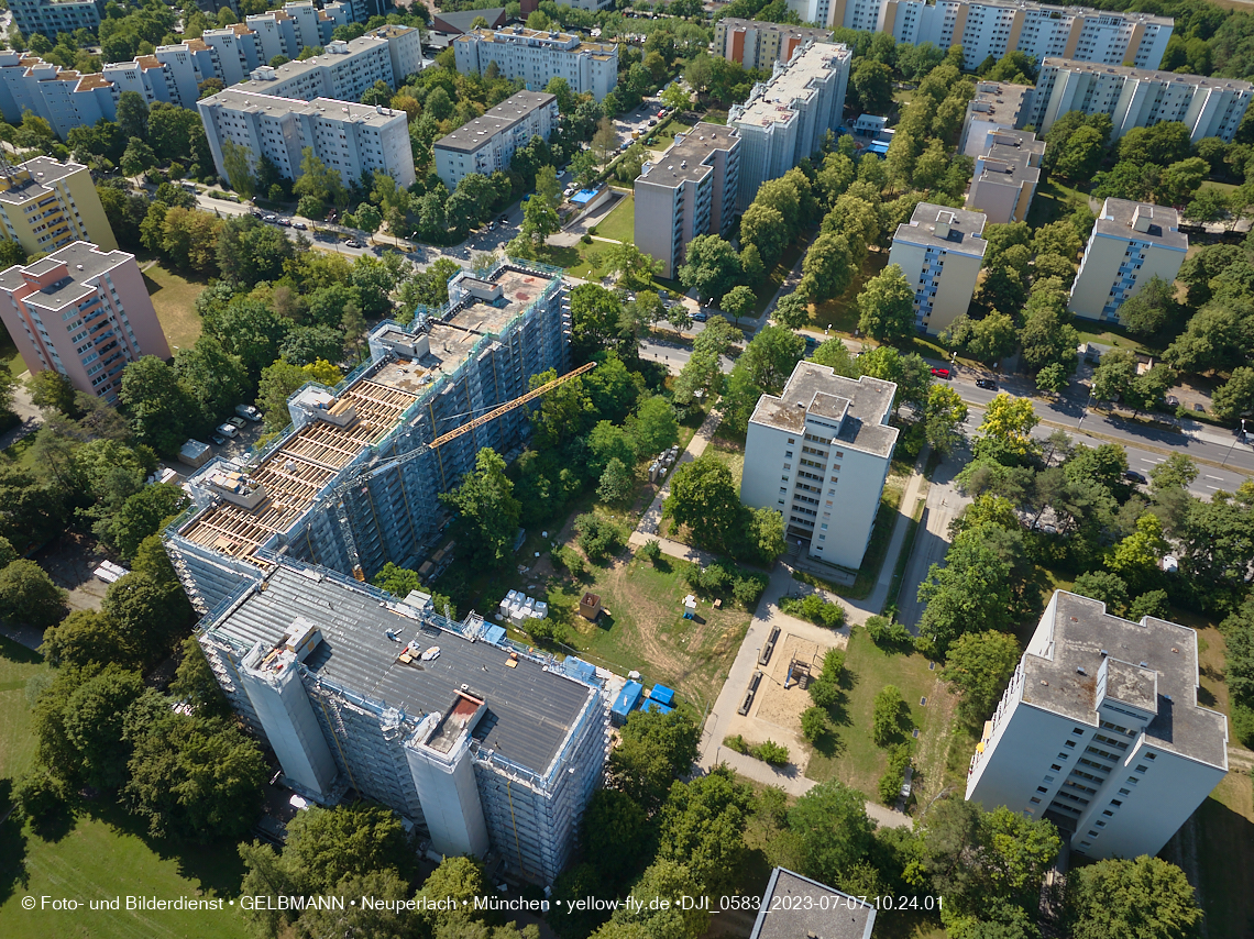 07.07.2023 - Sanierung am KMR 11-21 und Kurt-Eisner-Straße in Neuperlach