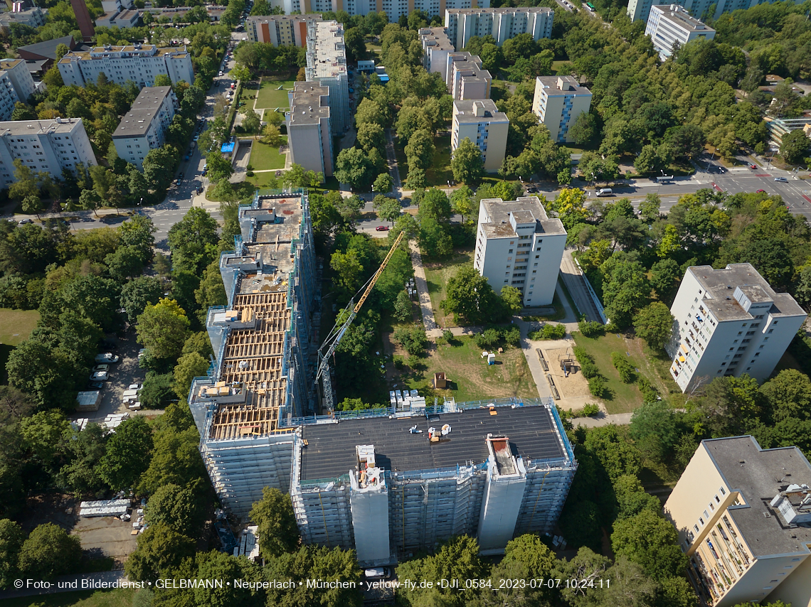 07.07.2023 - Sanierung am KMR 11-21 und Kurt-Eisner-Straße in Neuperlach