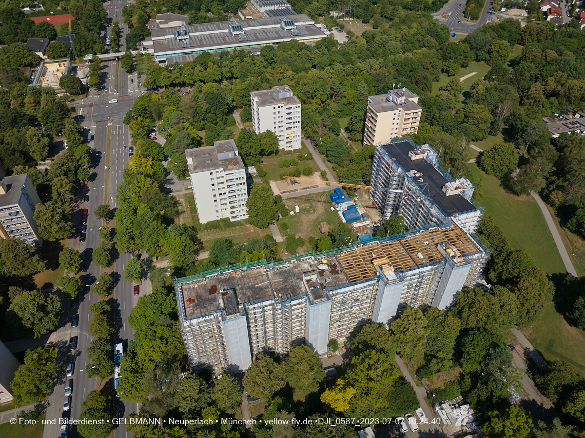 07.07.2023 - Sanierung am KMR 11-21 und Kurt-Eisner-Straße in Neuperlach