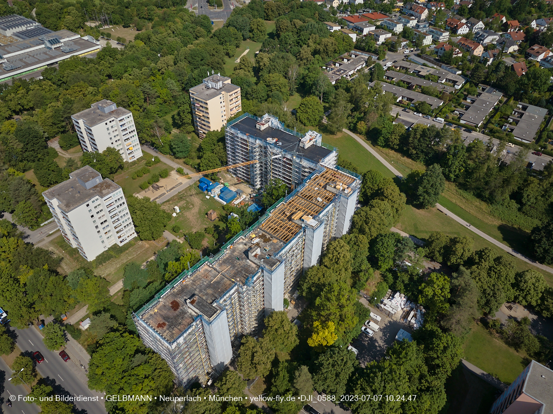 07.07.2023 - Sanierung am KMR 11-21 und Kurt-Eisner-Straße in Neuperlach