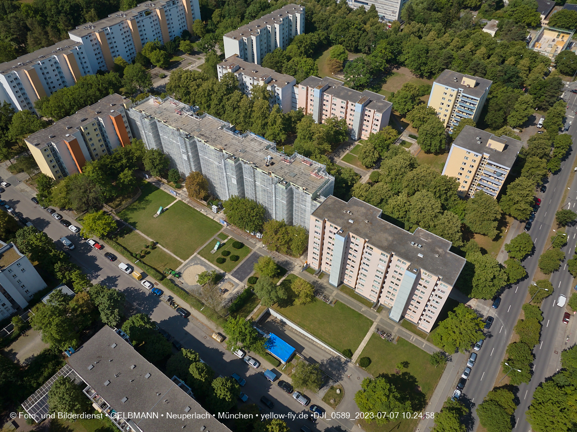 07.07.2023 - Sanierung am KMR 11-21 und Kurt-Eisner-Straße in Neuperlach