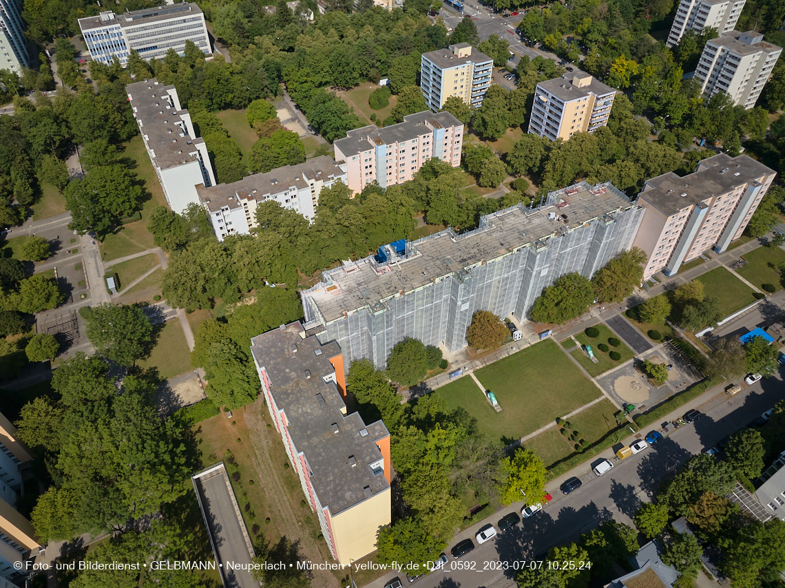 07.07.2023 - Sanierung am KMR 11-21 und Kurt-Eisner-Straße in Neuperlach