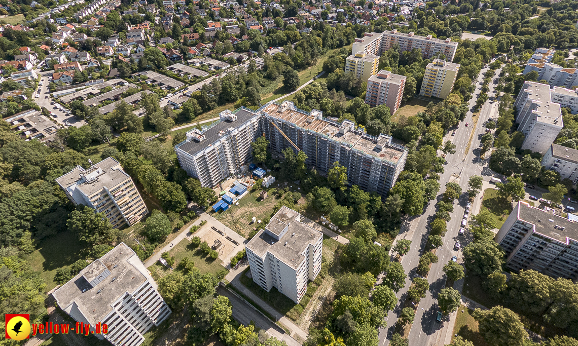 07.07.2023 - Sanierung am Karl-Marx-Ring 11-21 und Kurt-Eisner-Strasse in Neuperlach