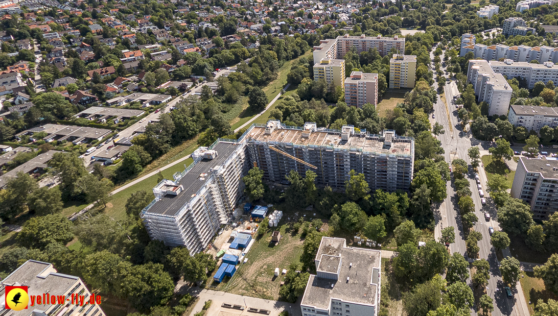 07.07.2023 - Sanierung am Karl-Marx-Ring 11-21 und Kurt-Eisner-Strasse in Neuperlach