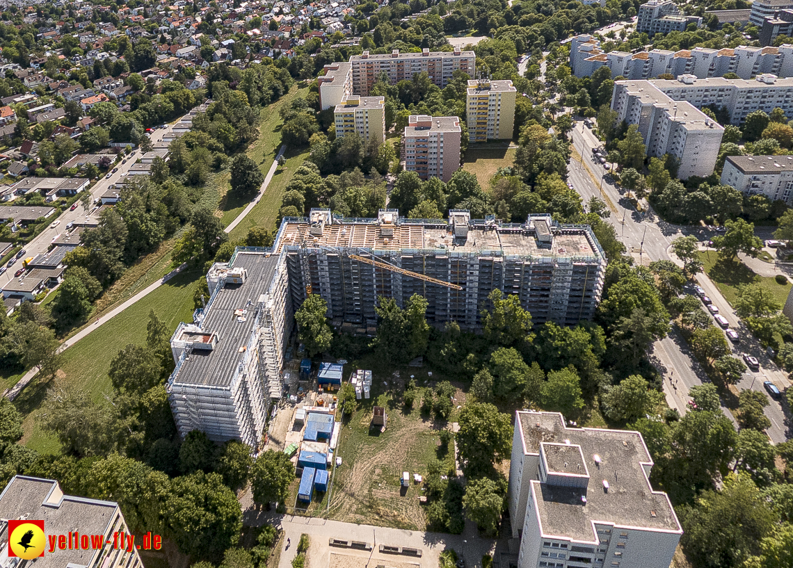 07.07.2023 - Sanierung am Karl-Marx-Ring 11-21 und Kurt-Eisner-Strasse in Neuperlach