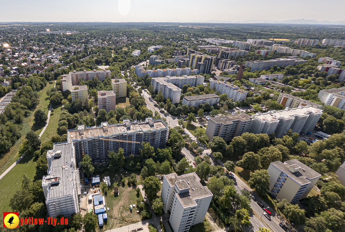 07.07.2023 - Sanierung am Karl-Marx-Ring 11-21 und Kurt-Eisner-Strasse in Neuperlach