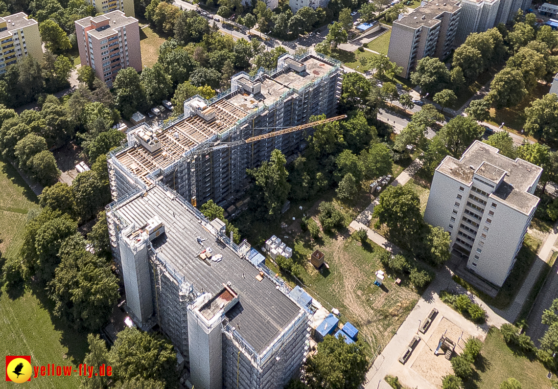 07.07.2023 - Sanierung am Karl-Marx-Ring 11-21 und Kurt-Eisner-Strasse in Neuperlach