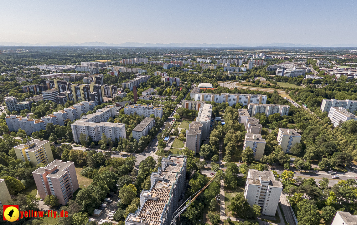 07.07.2023 - Sanierung am Karl-Marx-Ring 11-21 und Kurt-Eisner-Strasse in Neuperlach