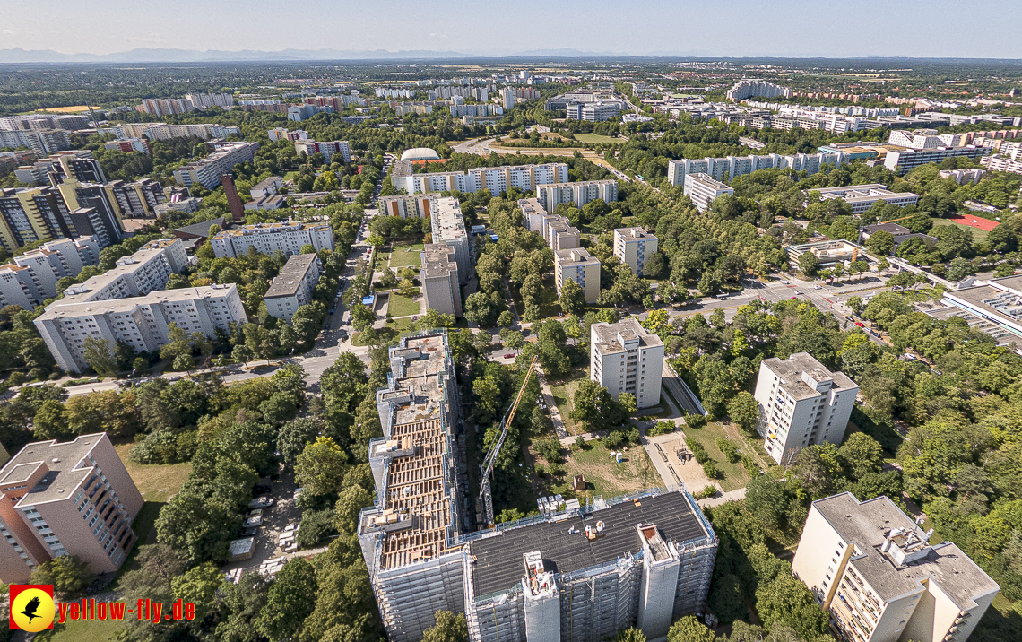 07.07.2023 - Sanierung am Karl-Marx-Ring 11-21 und Kurt-Eisner-Strasse in Neuperlach