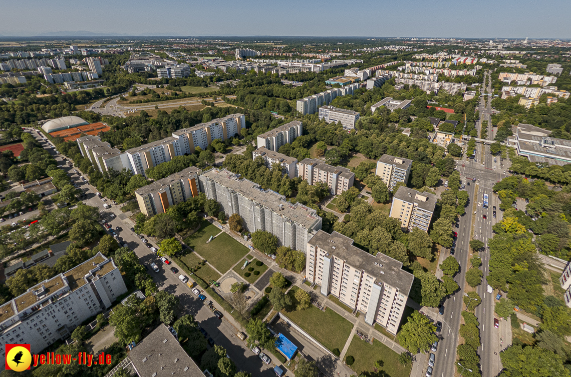 07.07.2023 - Sanierung am Karl-Marx-Ring 11-21 und Kurt-Eisner-Strasse in Neuperlach