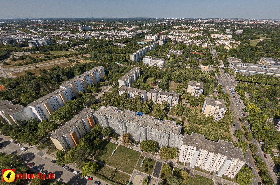 07.07.2023 - Sanierung am Karl-Marx-Ring 11-21 und Kurt-Eisner-Strasse in Neuperlach