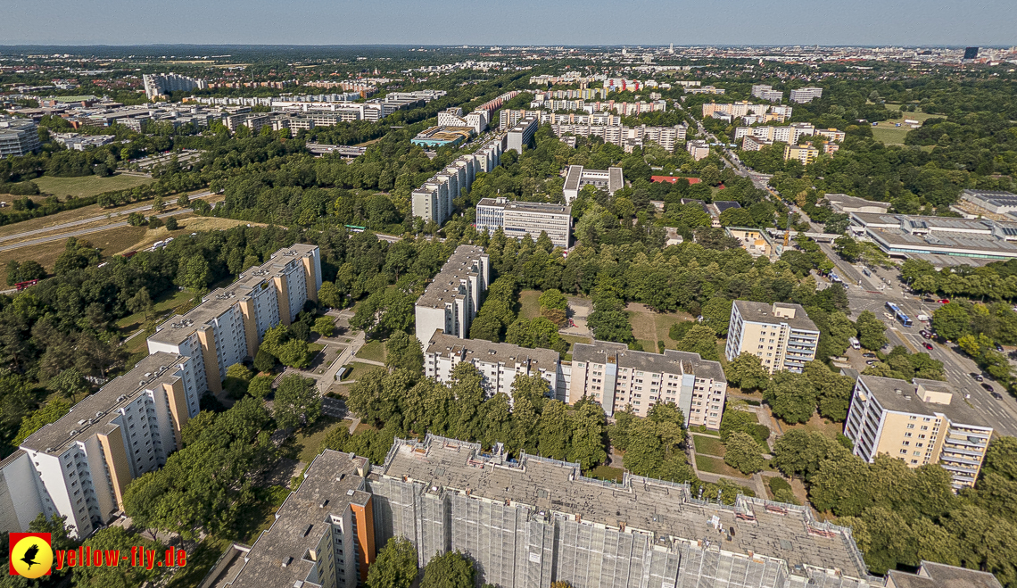 07.07.2023 - Sanierung am Karl-Marx-Ring 11-21 und Kurt-Eisner-Strasse in Neuperlach