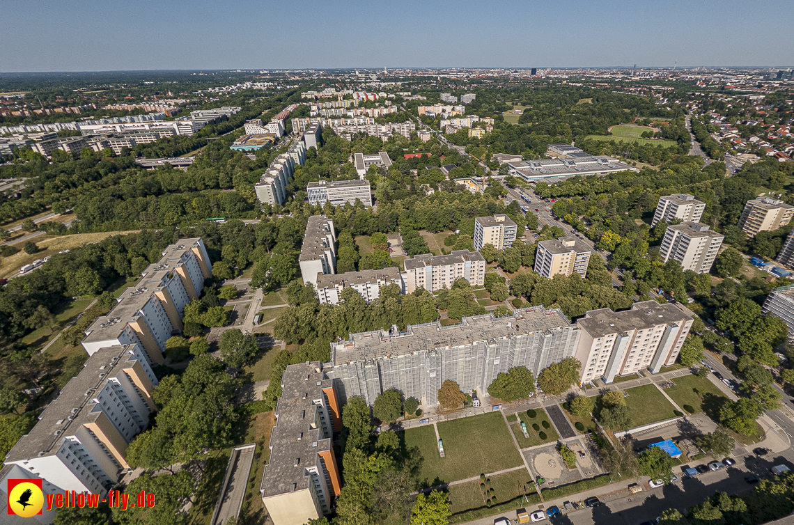 07.07.2023 - Sanierung am Karl-Marx-Ring 11-21 und Kurt-Eisner-Strasse in Neuperlach