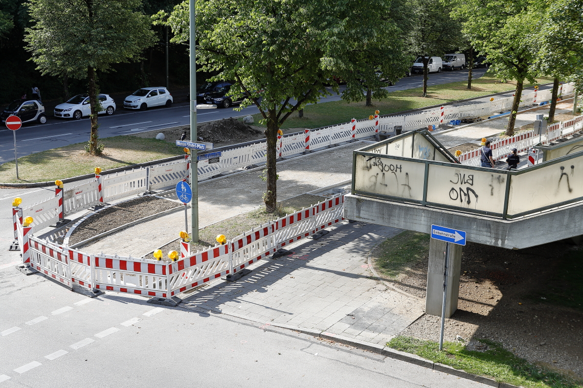 22.07.2023 - neue Straßenführung am Perlach Plaza