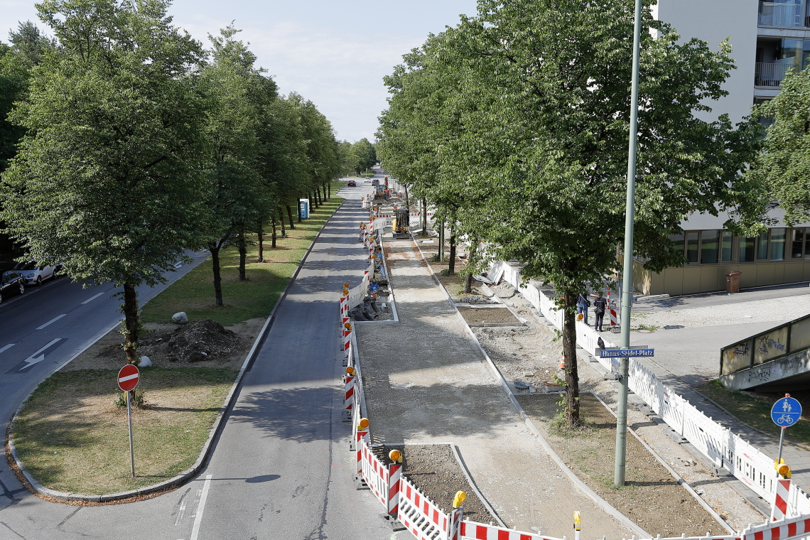 22.07.2023 - neue Straßenführung am Perlach Plaza