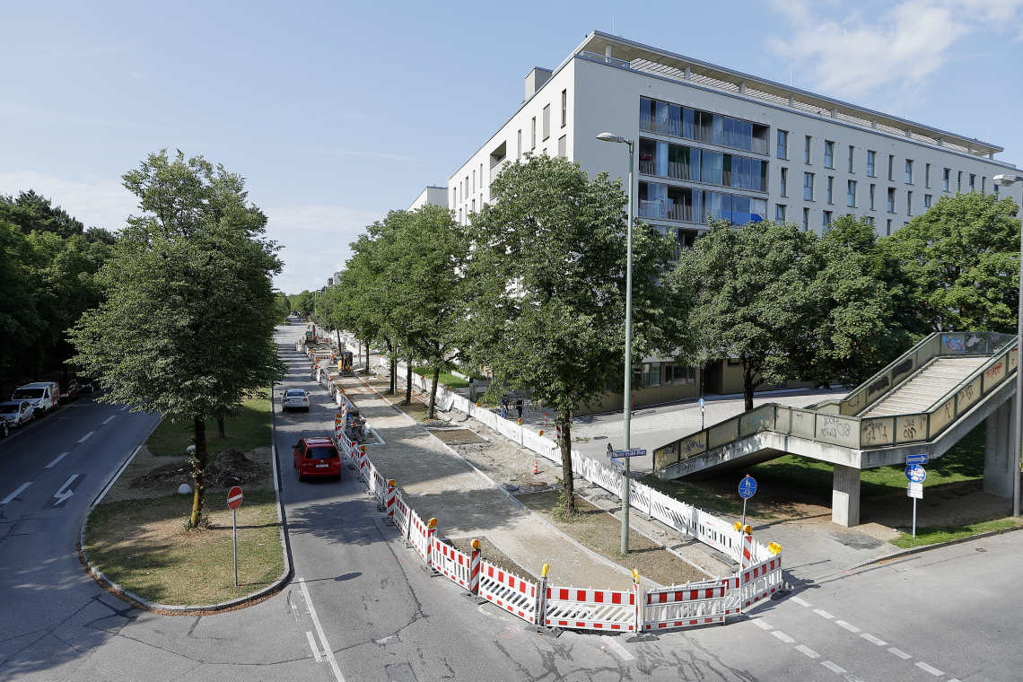 22.07.2023 - neue Straßenführung am Perlach Plaza