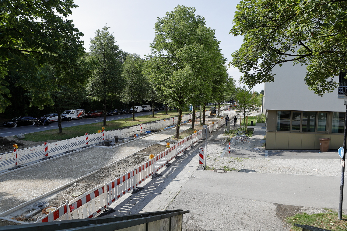 22.07.2023 - neue Straßenführung am Perlach Plaza