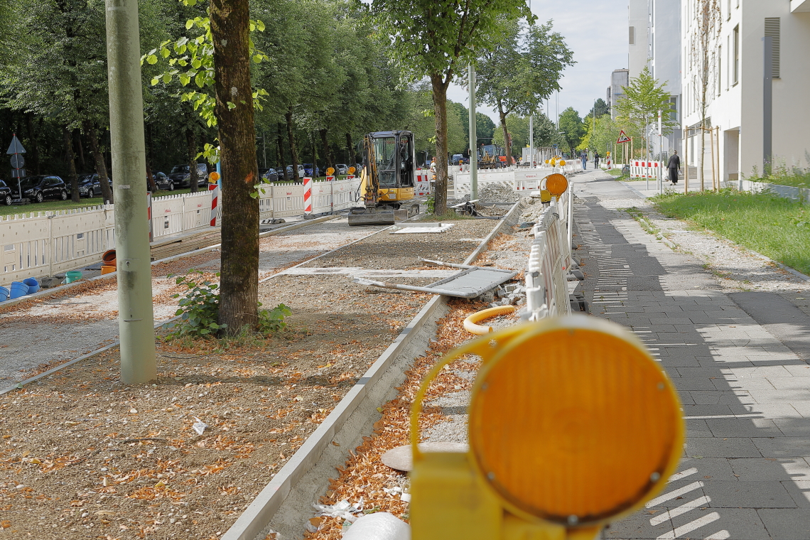 22.07.2023 - neue Straßenführung am Perlach Plaza