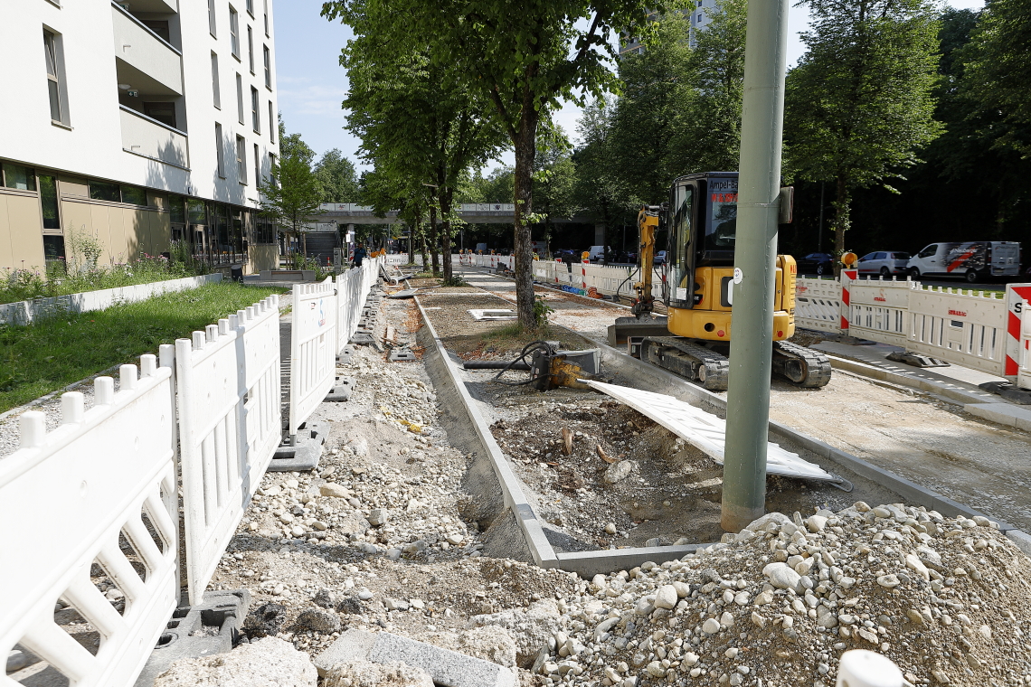 22.07.2023 - neue Straßenführung am Perlach Plaza