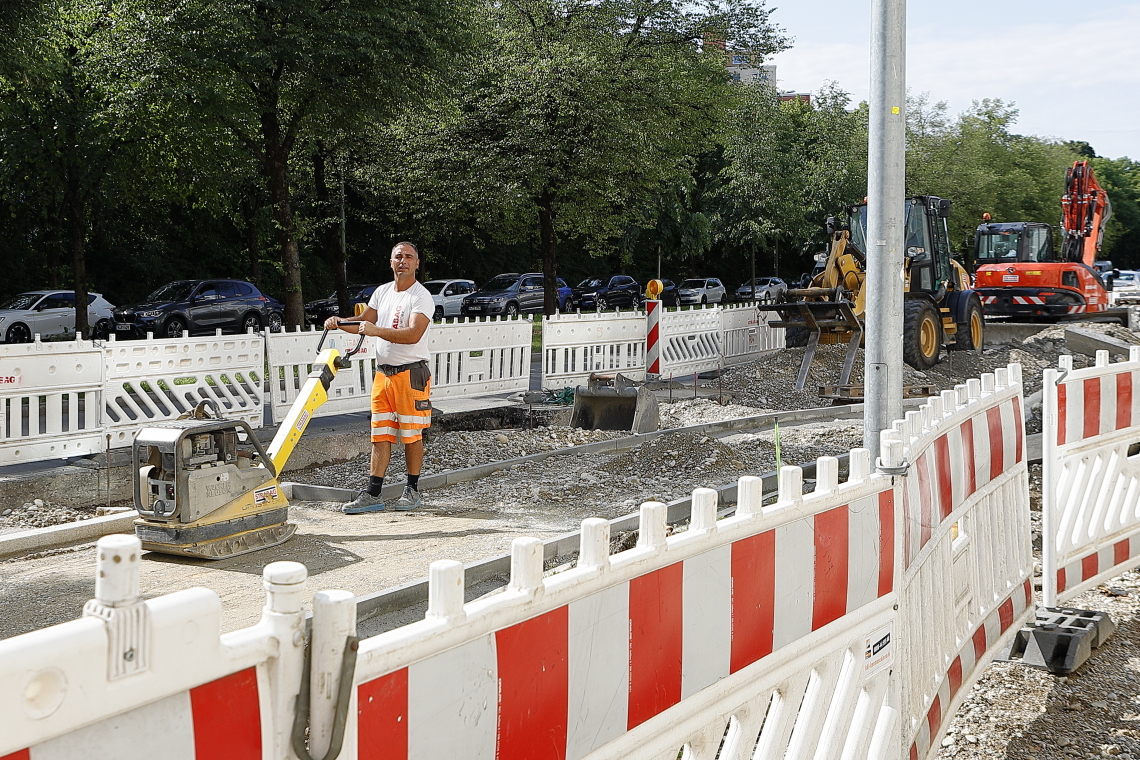 22.07.2023 - neue Straßenführung am Perlach Plaza