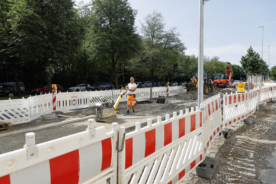 22.07.2023 - neue Straßenführung am Perlach Plaza