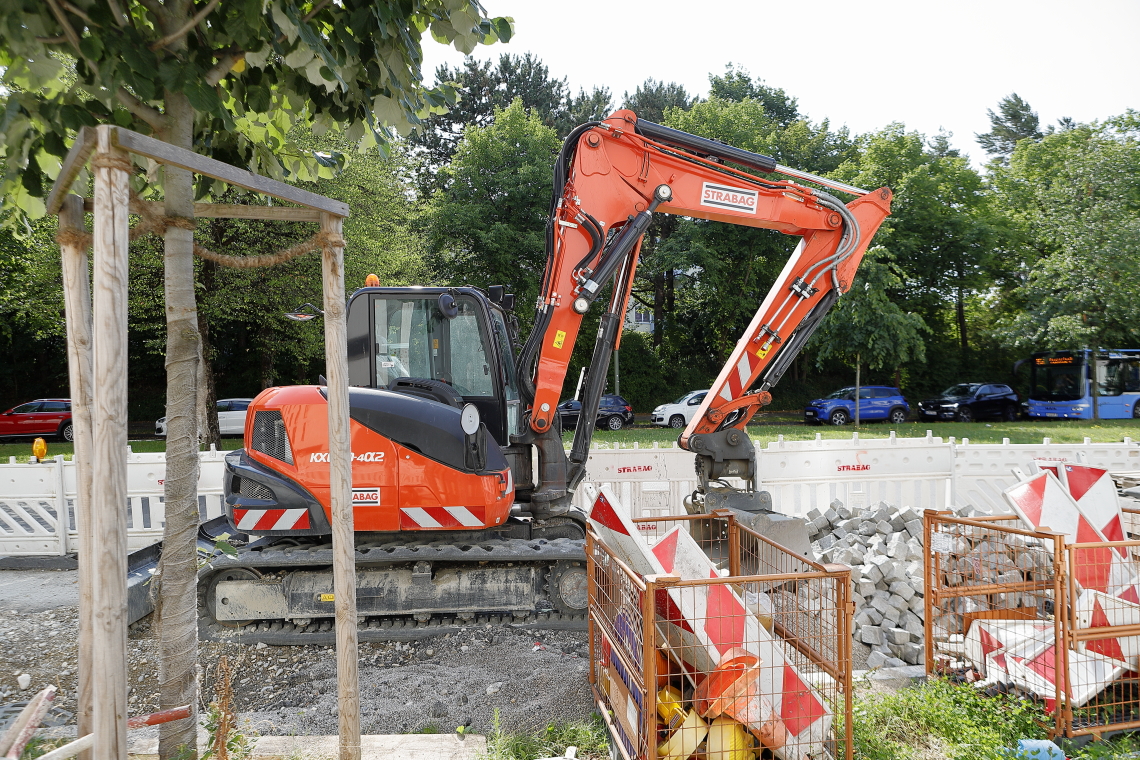 22.07.2023 - neue Straßenführung am Perlach Plaza