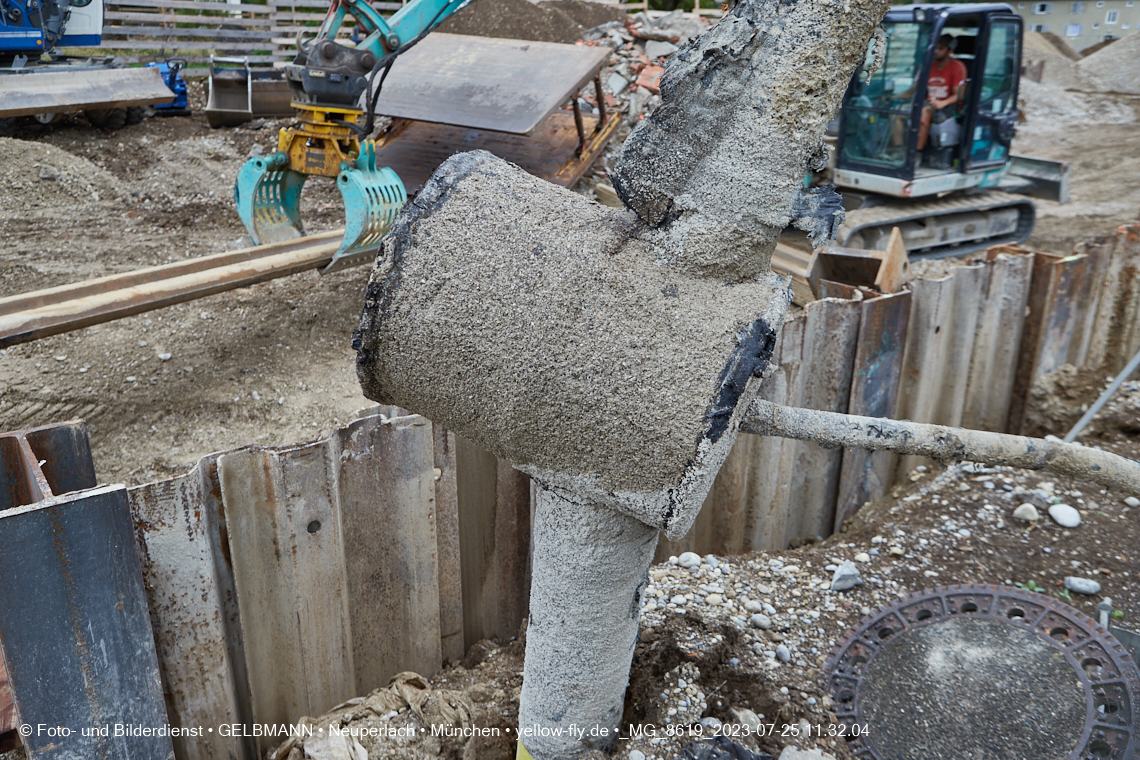 25.07.2023 - Baustelle Maikäfersiedlung in Berg am Laim und Neuperlach