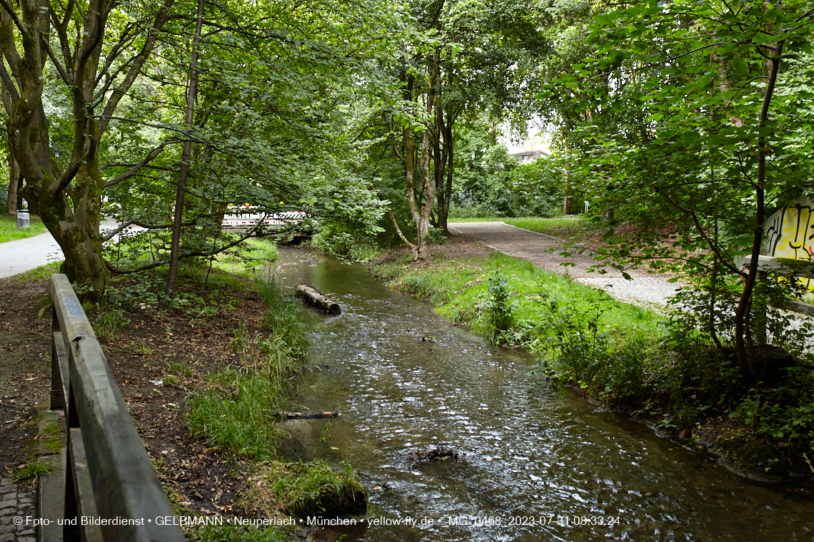 31.07.2023 - Der Hachinger Bach in Neuperlach