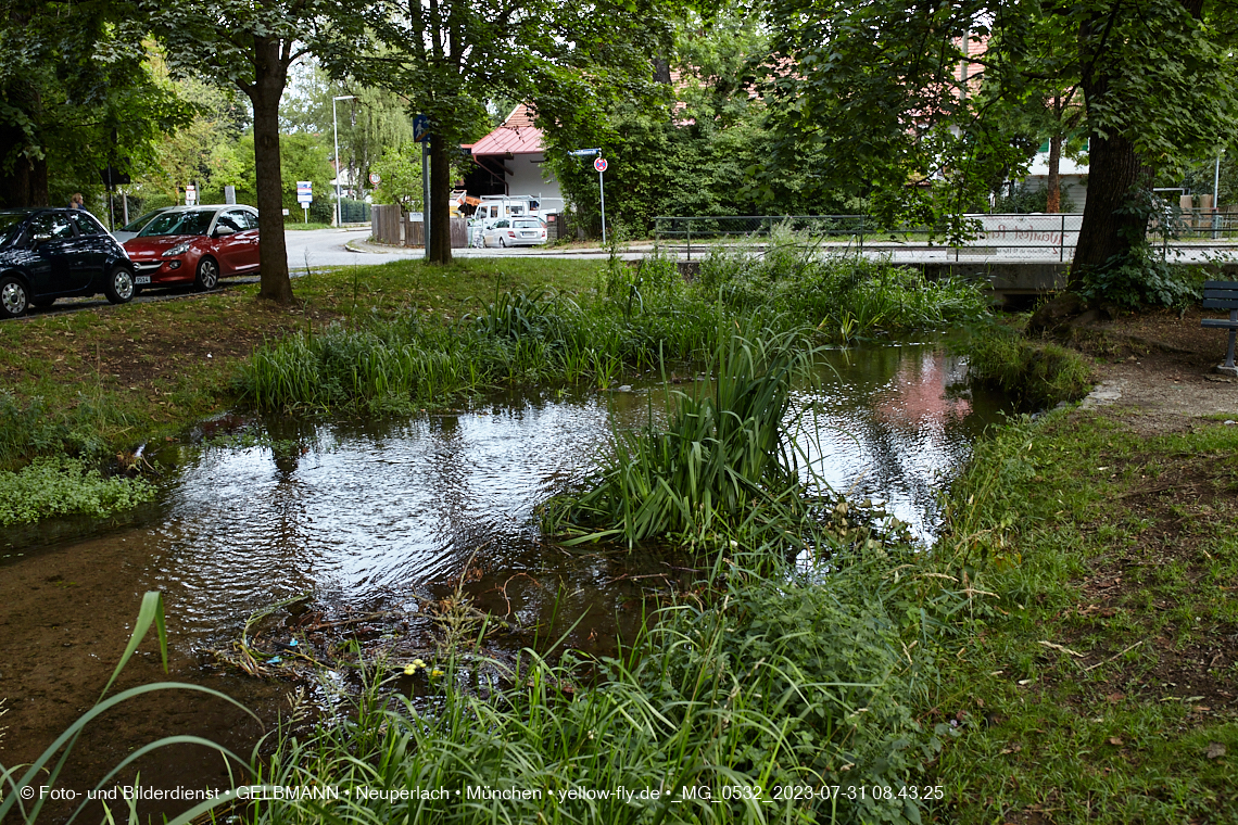 31.07.2023 - Der Hachinger Bach in Neuperlach