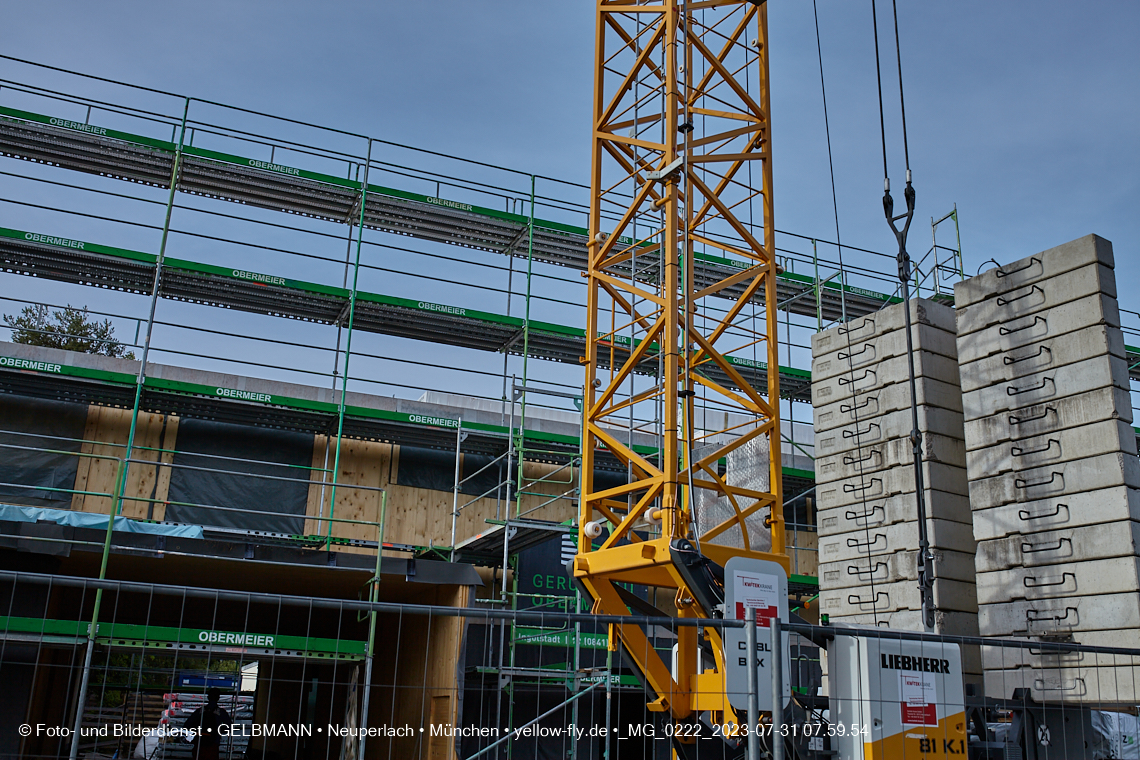 31.07.2023 - Baustelle Haus für Kinder in Neuperlach