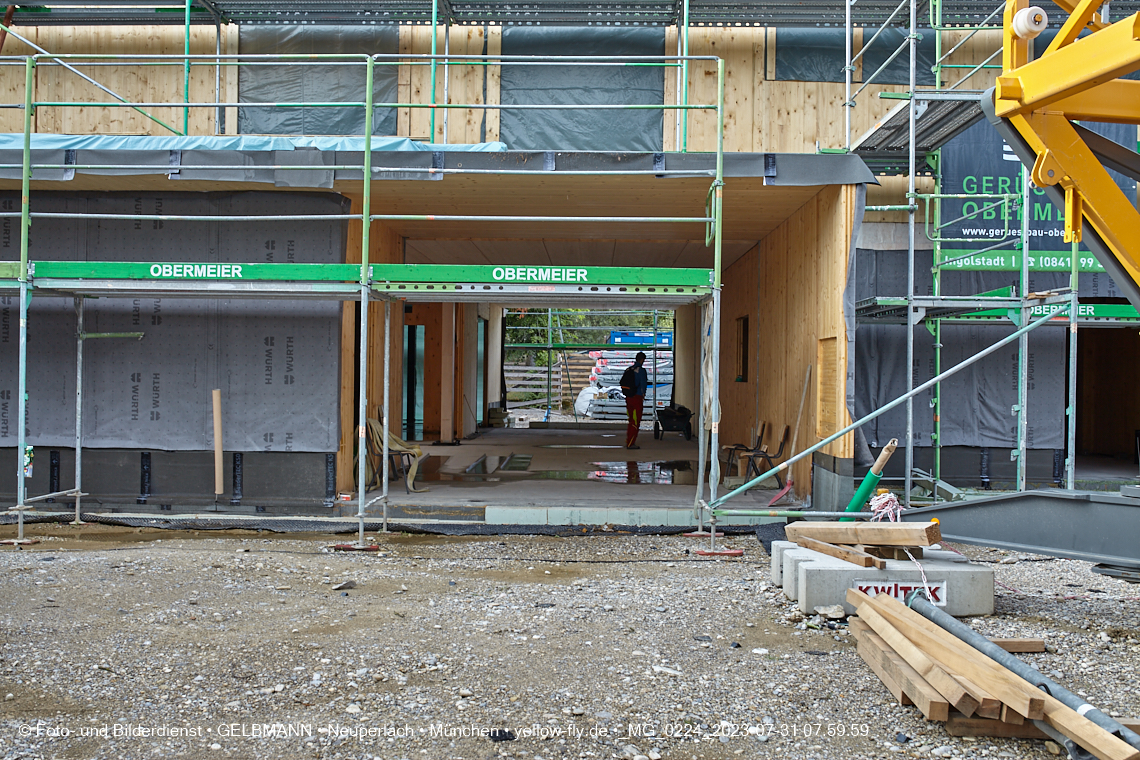 31.07.2023 - Baustelle Haus für Kinder in Neuperlach