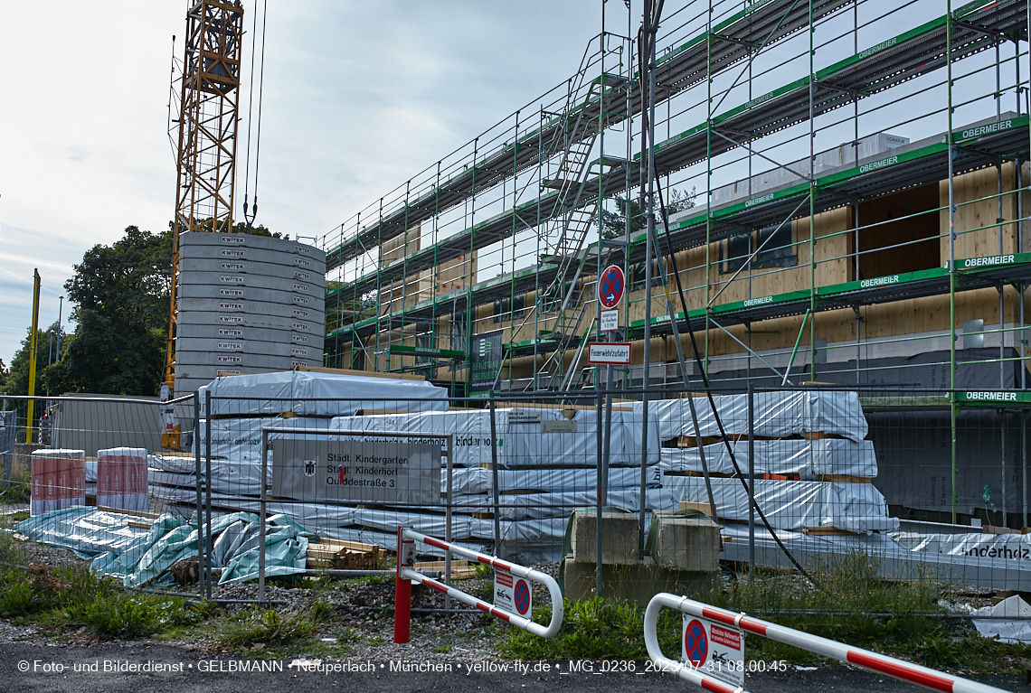 31.07.2023 - Baustelle Haus für Kinder in Neuperlach