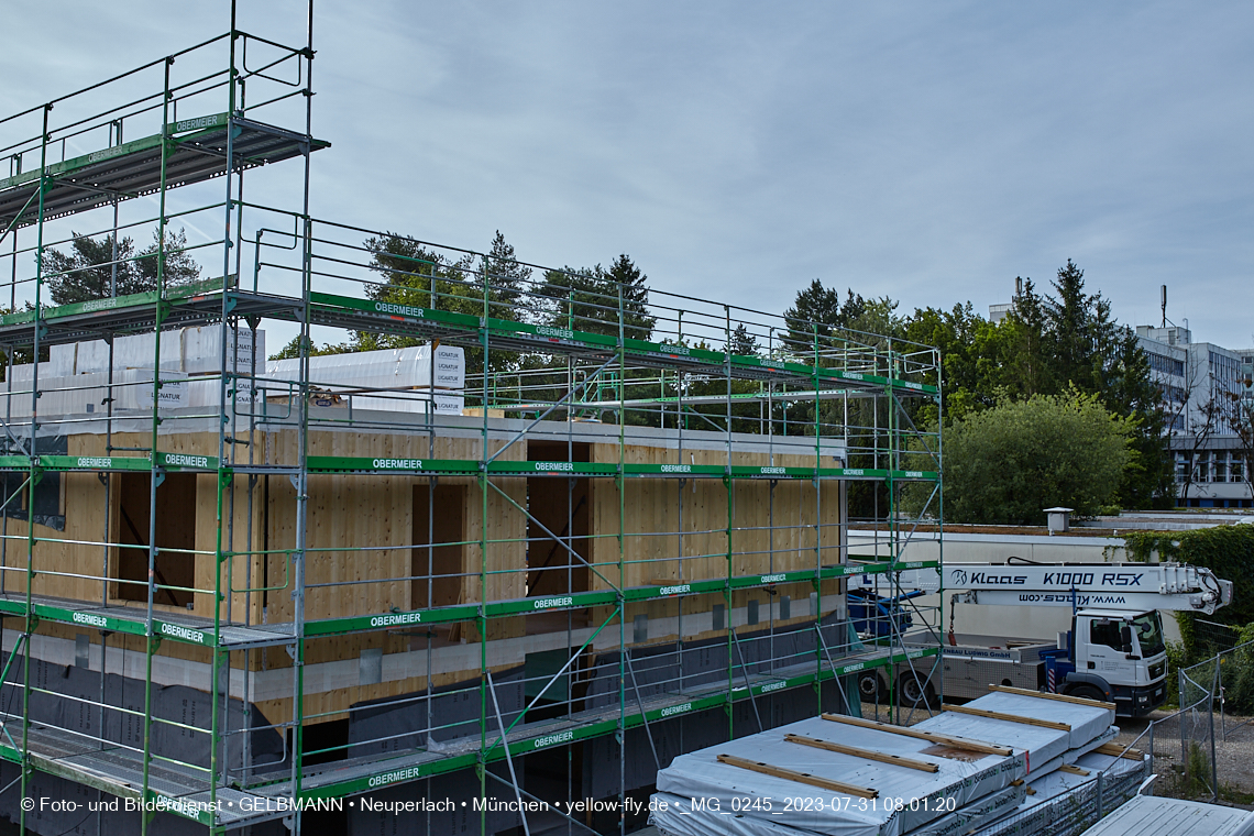 31.07.2023 - Baustelle Haus für Kinder in Neuperlach