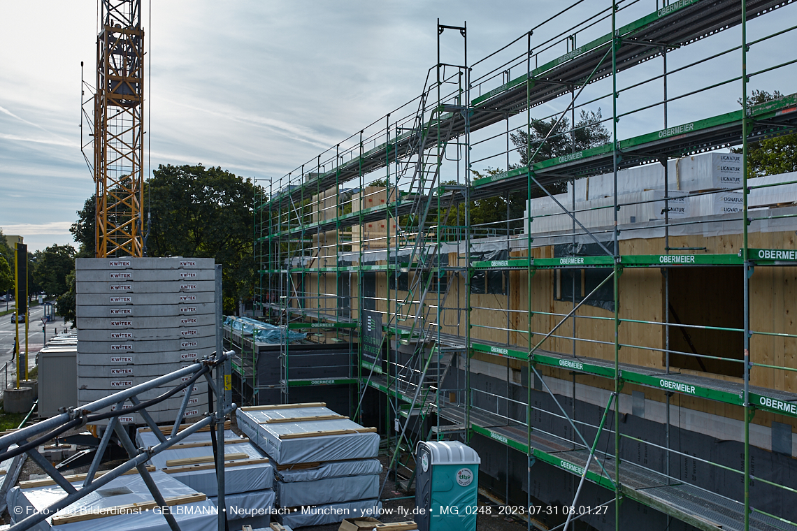 31.07.2023 - Baustelle Haus für Kinder in Neuperlach