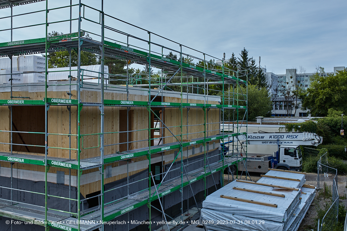 31.07.2023 - Baustelle Haus für Kinder in Neuperlach