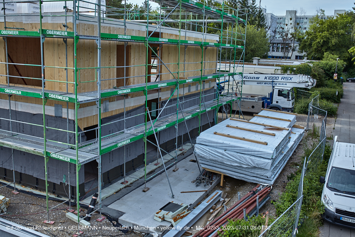 31.07.2023 - Baustelle Haus für Kinder in Neuperlach