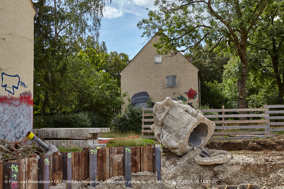 08.08.2023 - Baustelle Maikäfersiedlung in Berg am Laim und Neuperlach