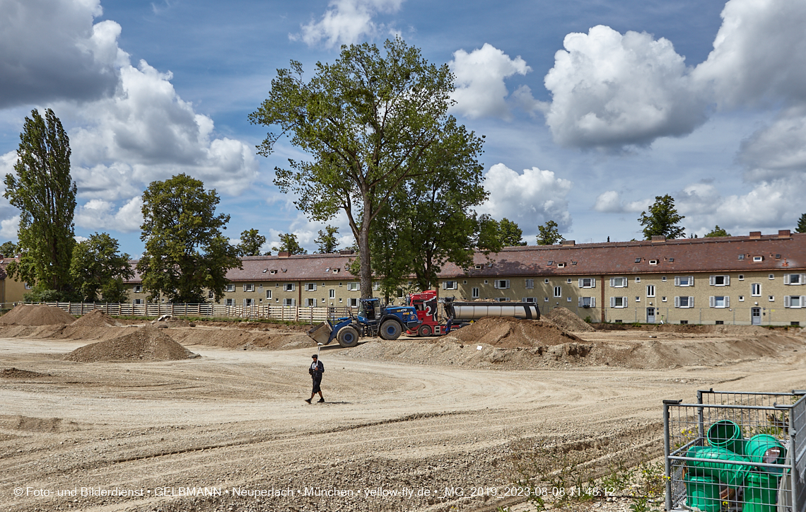 08.08.2023 - Baustelle Maikäfersiedlung in Berg am Laim und Neuperlach