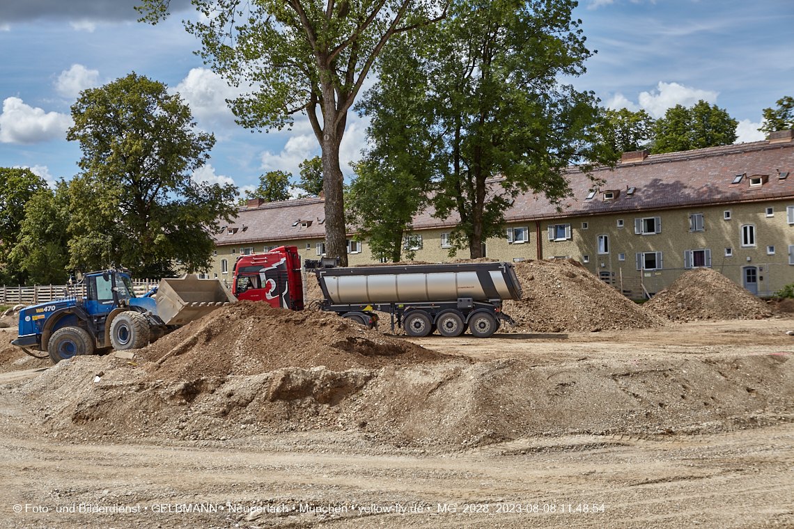 08.08.2023 - Baustelle Maikäfersiedlung in Berg am Laim und Neuperlach