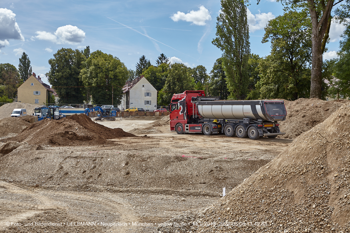 08.08.2023 - Baustelle Maikäfersiedlung in Berg am Laim und Neuperlach