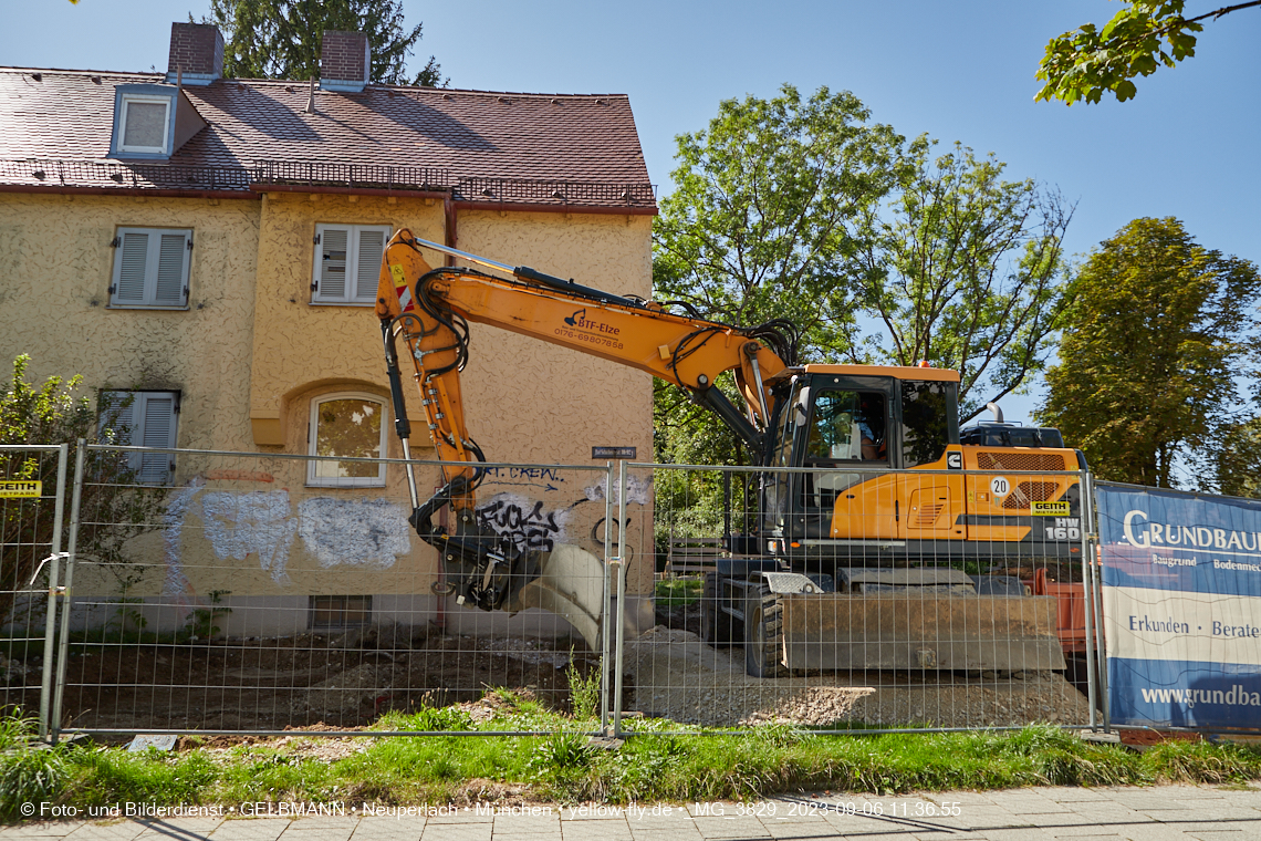 06.09.2023 - Baustelle Maikäfersiedlung in Berg am Laim und Neuperlach