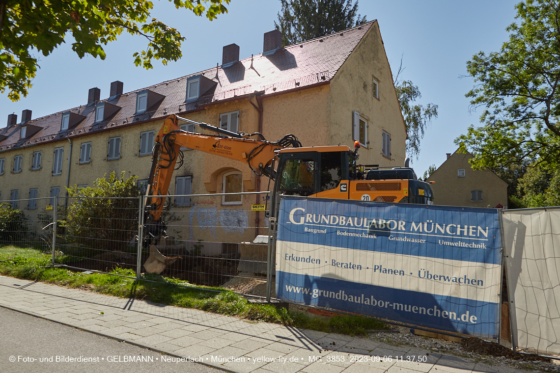 06.09.2023 - Baustelle Maikäfersiedlung in Berg am Laim und Neuperlach