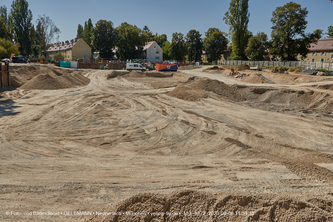 06.09.2023 - Baustelle Maikäfersiedlung in Berg am Laim und Neuperlach