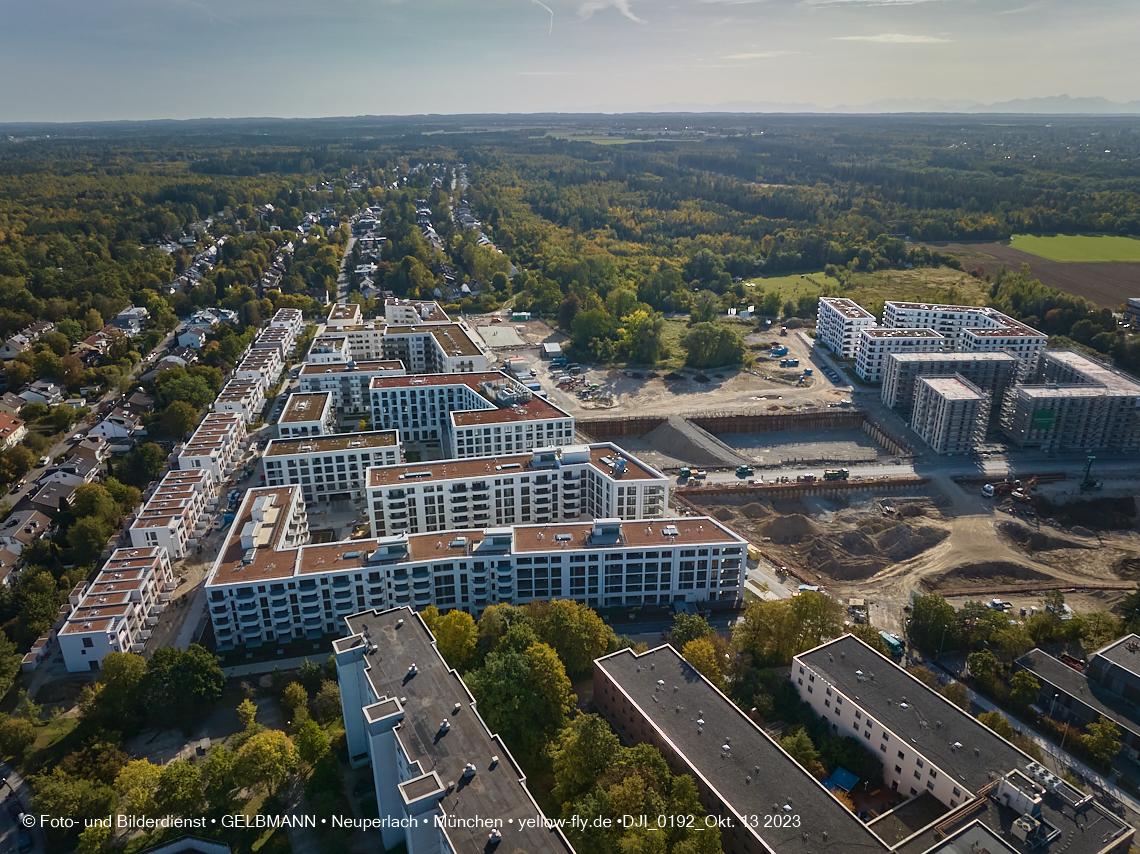 13.10.2023 - DEMOS-Baustelle Alexisquartier udn Pandion Verde in Neuperlach