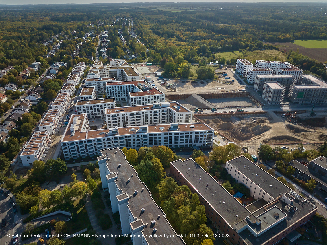 13.10.2023 - DEMOS-Baustelle Alexisquartier udn Pandion Verde in Neuperlach