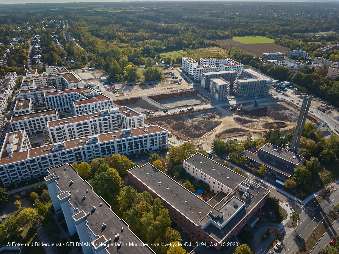 13.10.2023 - DEMOS-Baustelle Alexisquartier udn Pandion Verde in Neuperlach