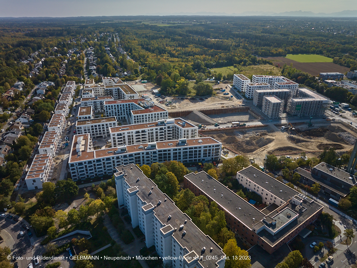 13.10.2023 - DEMOS-Baustelle Alexisquartier udn Pandion Verde in Neuperlach
